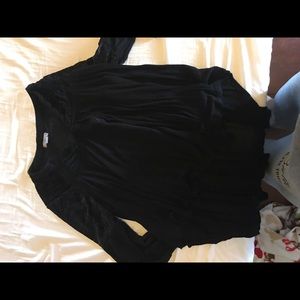 Black Embroidered Top